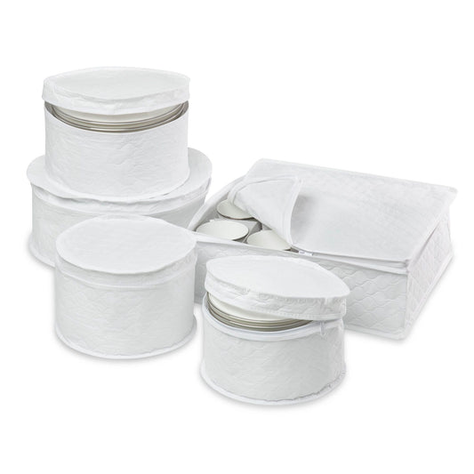 Novadima- 5-Piece Honey-Can-Do Dinnerware Storage Set