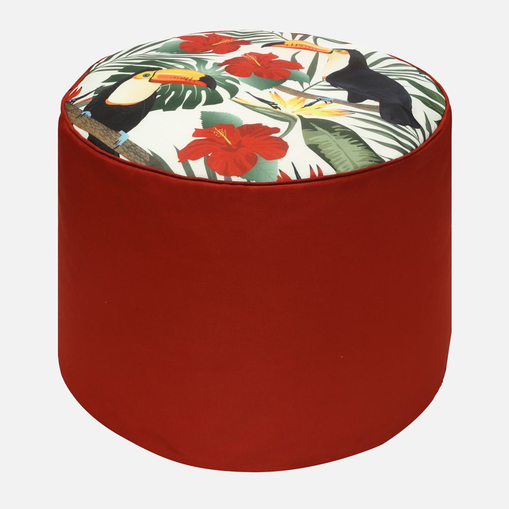 Novadima - Printed Outdoor Pouf - Tropicana