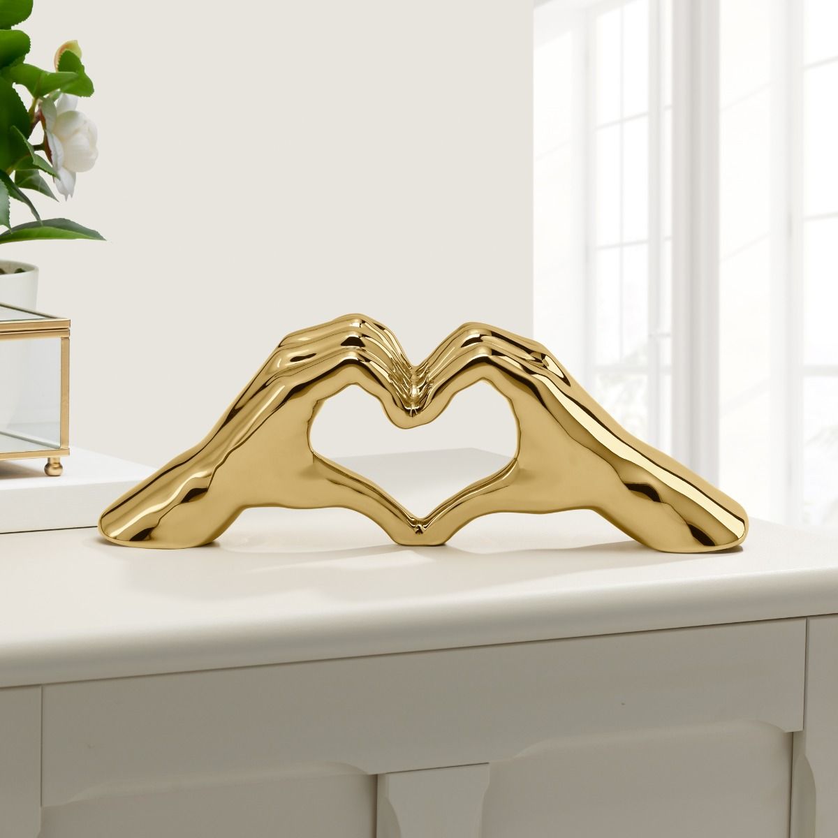 Novadima- Love Gesture Hand Sculpture by Torre & Tagus - Gold